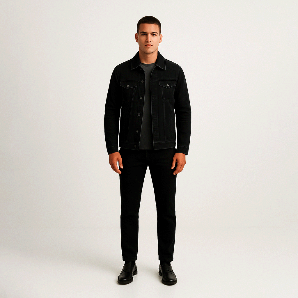 Jaqueta Jeans Masculina Slim