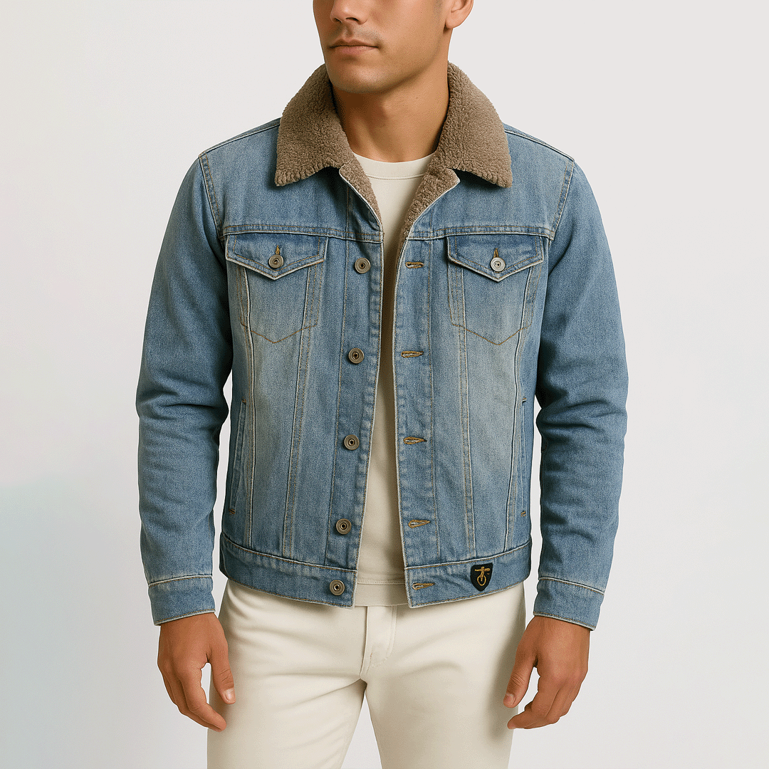 Jaqueta Jeans Masculina com Interior Forrada